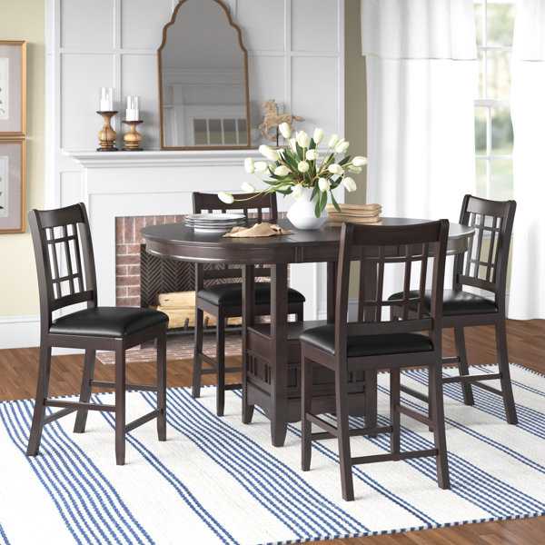 Alcott Hill® Louroukina Counter Height Extendable Dining Set & Reviews